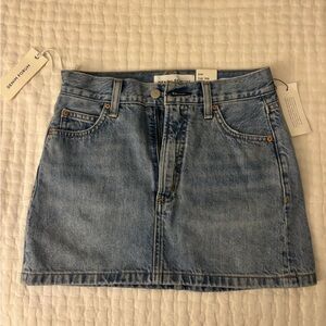 Aritzia Denim Forum Blue Mini Skirt